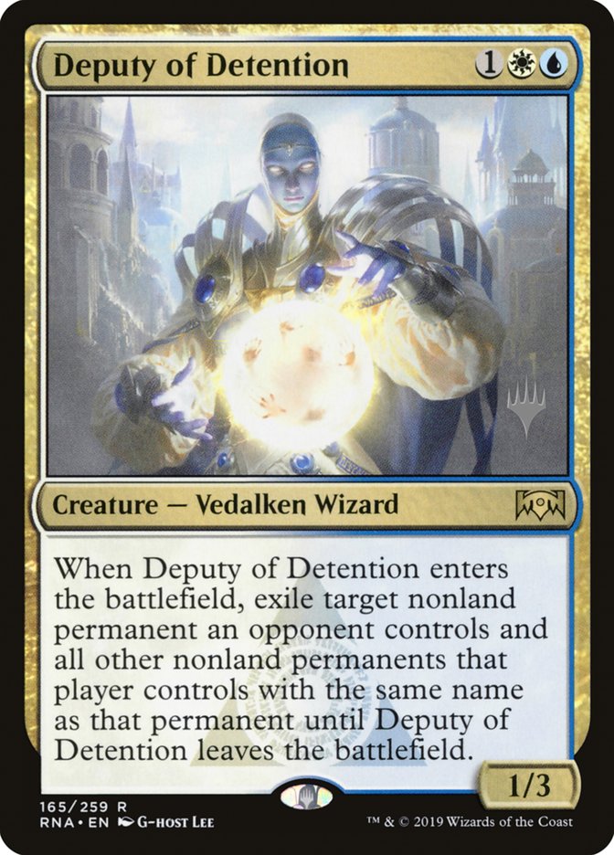 Deputy of Detention 165 (Promo Pack: Throne of Eldraine)  - Foil | Good Games Modbury