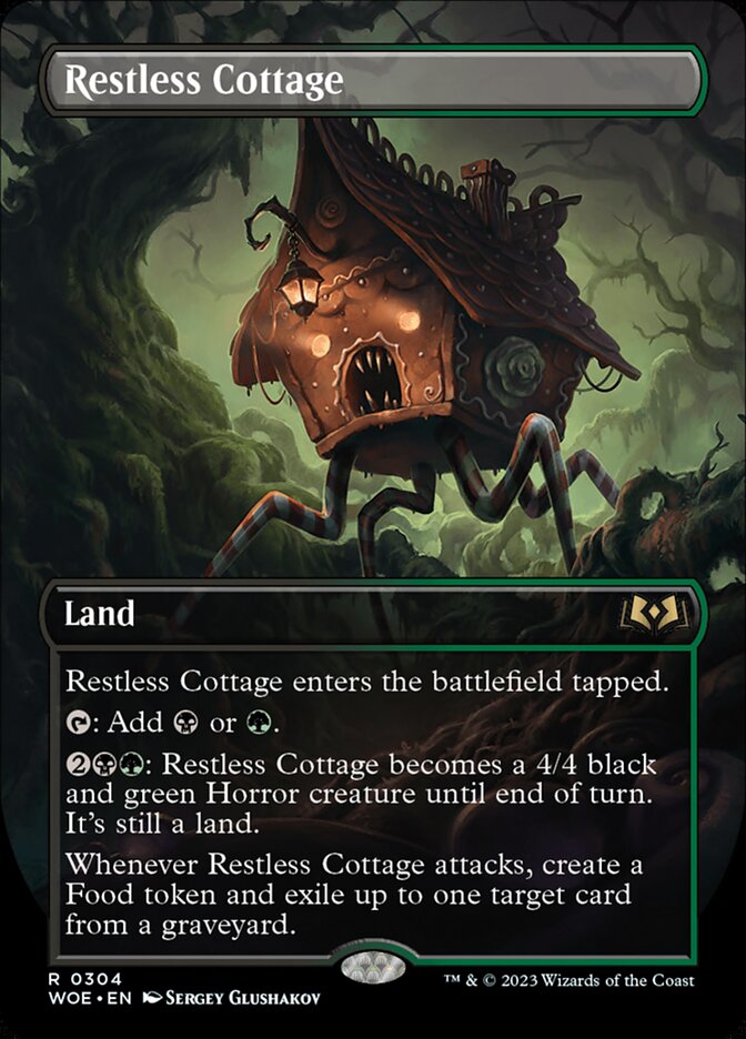 Restless Cottage 304/276 (Wilds of Eldraine)  - Borderless Foil | Good Games Modbury