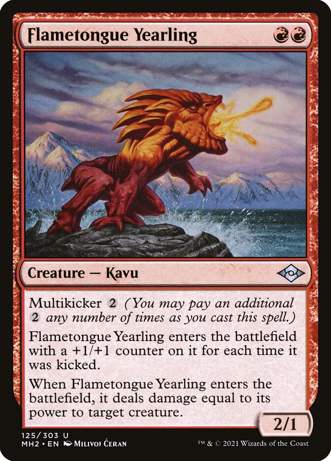 Flametongue Yearling 125 (Modern Horizons 2)  | Good Games Modbury