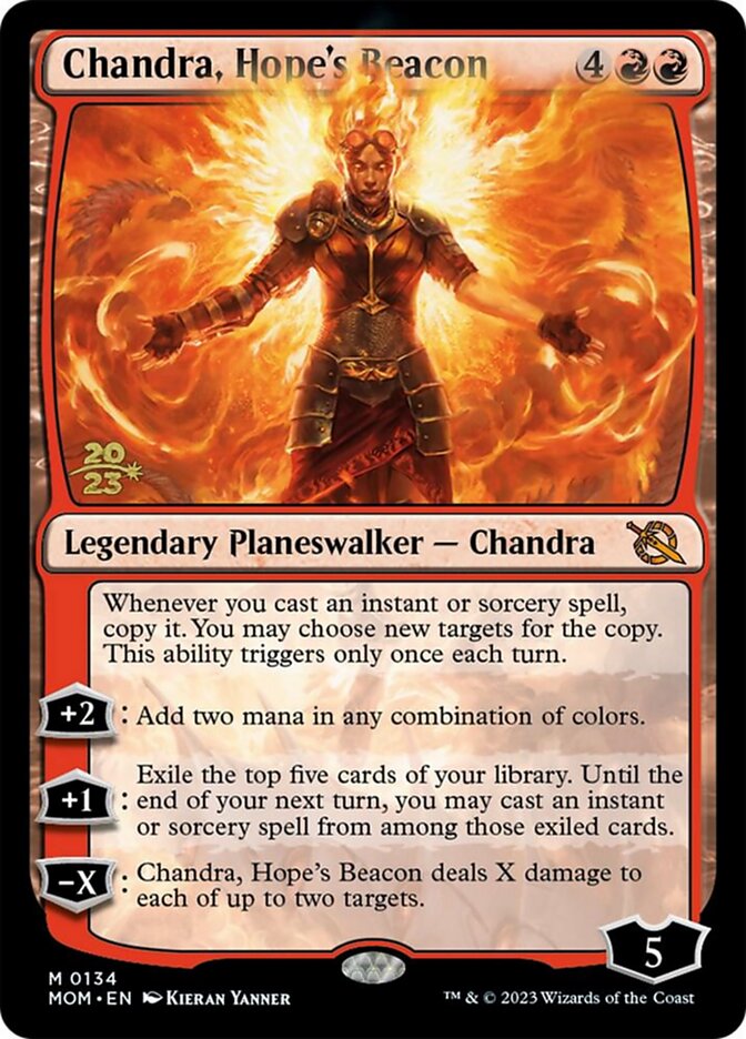 Chandra, Hope's Beacon 134s/162 (Prerelease Cards)  - Foil | Good Games Modbury