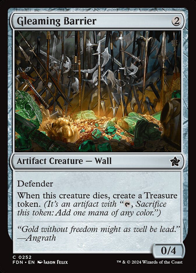 Gleaming Barrier 252 (Foundations)  - Foil | Good Games Modbury