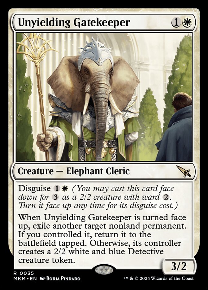 Unyielding Gatekeeper 35/286 (Murders at Karlov Manor)  - Foil | Good Games Modbury