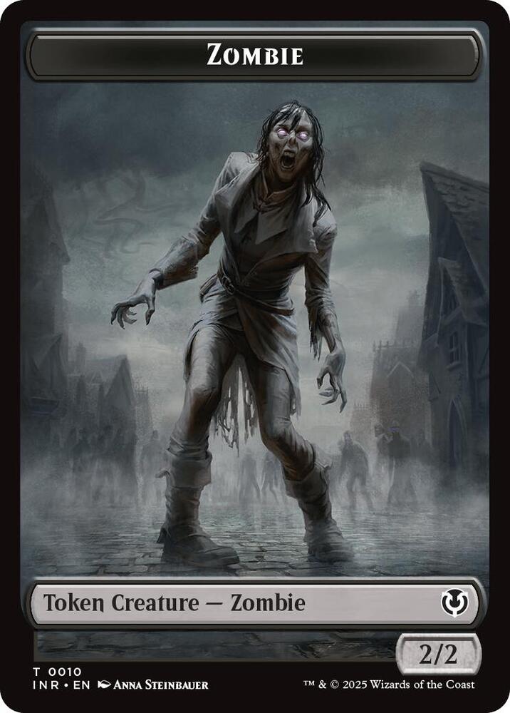 Zombie 0010 Blood Double Sided Token 10 // 21 (Innistrad Remastered)  | Good Games Modbury