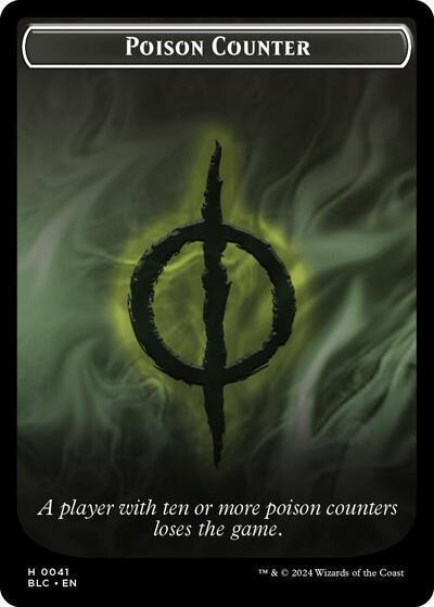 Poison Counter Rabbit Double Sided Token 41 // 3 (Commander: Bloomburrow)  | Good Games Modbury