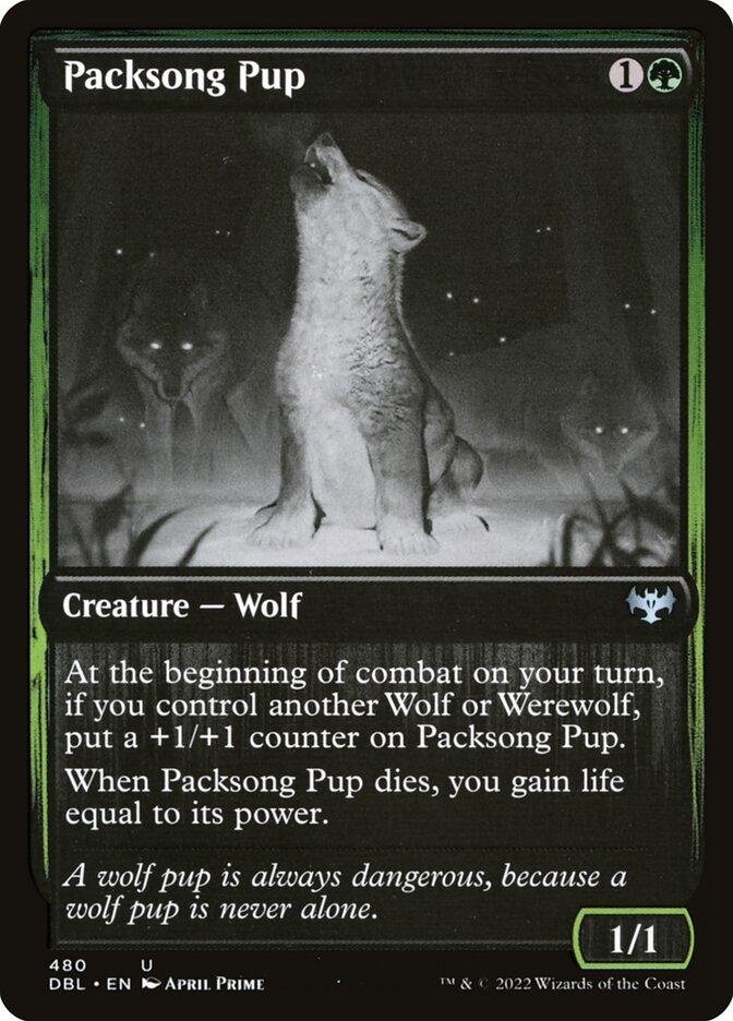 Packsong Pup 480/534 (Innistrad: Double Feature)  - Foil | Good Games Modbury