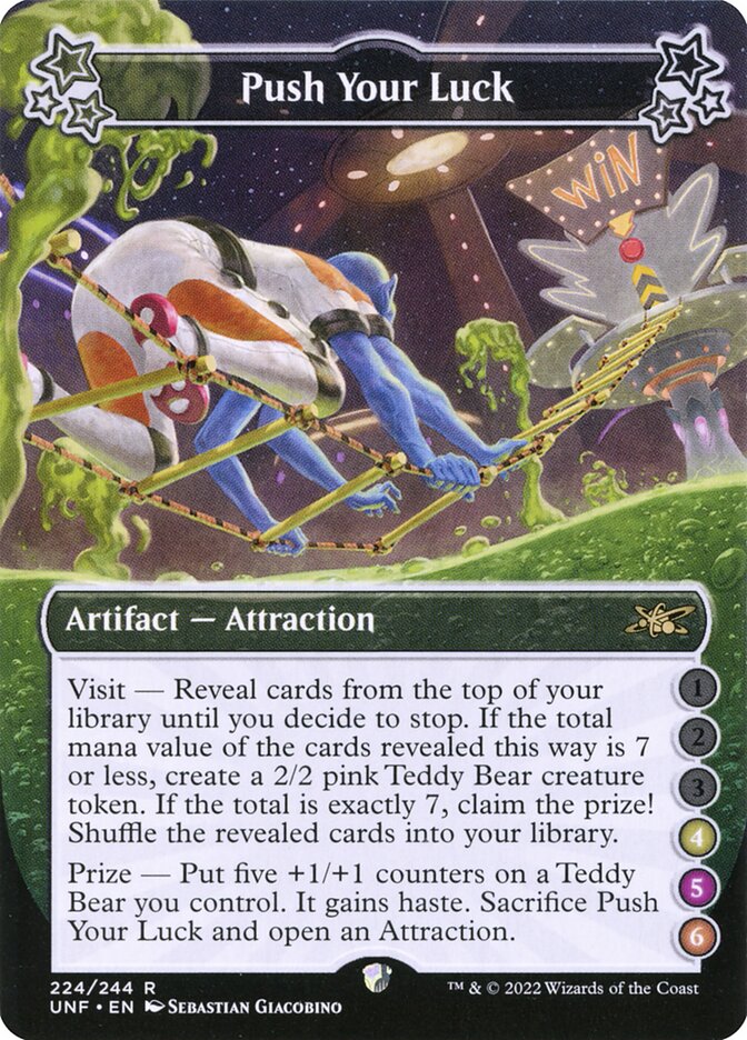 Push Your Luck 224b/244 (Unfinity)  - Foil | Good Games Modbury