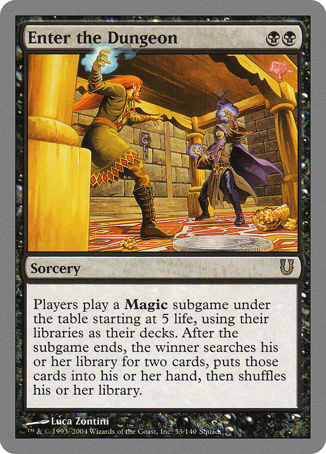 Enter the Dungeon 53/140 (Unhinged)  - Foil | Good Games Modbury