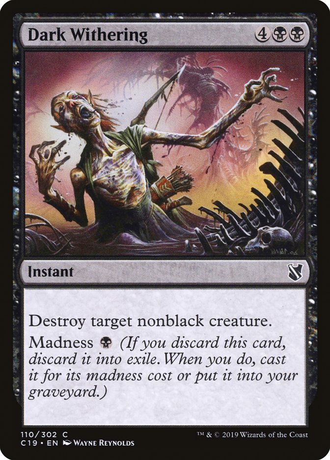 Dark Withering 110/302 (Commander 2019)  | Good Games Modbury