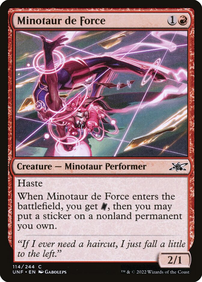 Minotaur de Force 114/244 (Unfinity)  | Good Games Modbury