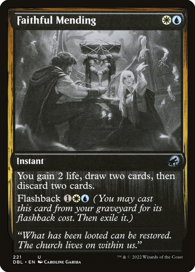 Faithful Mending 221 (Innistrad: Double Feature)  - Foil | Good Games Modbury