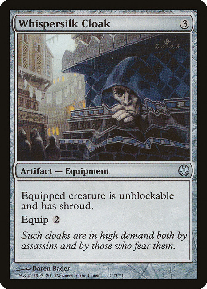 Whispersilk Cloak 23/71 (Duel Decks: Phyrexia vs. the Coalition)  | Good Games Modbury