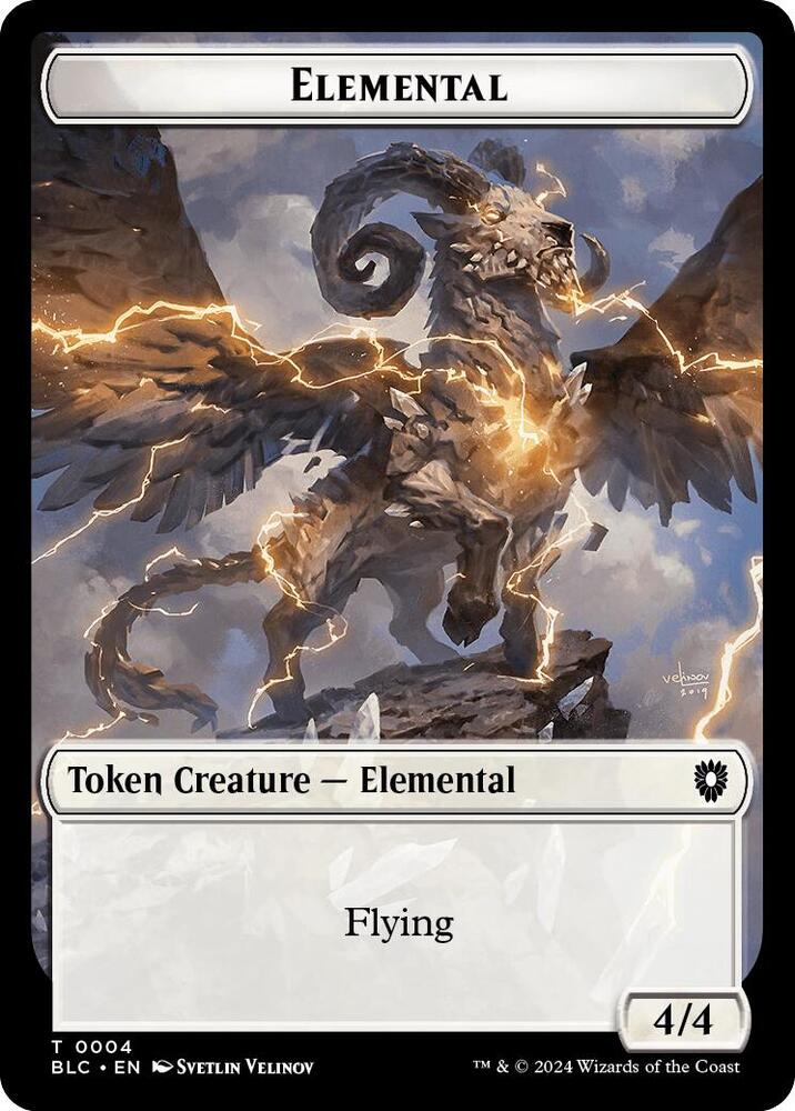 Elemental Cat Double Sided Token 4 // 26 (Commander: Bloomburrow)  | Good Games Modbury
