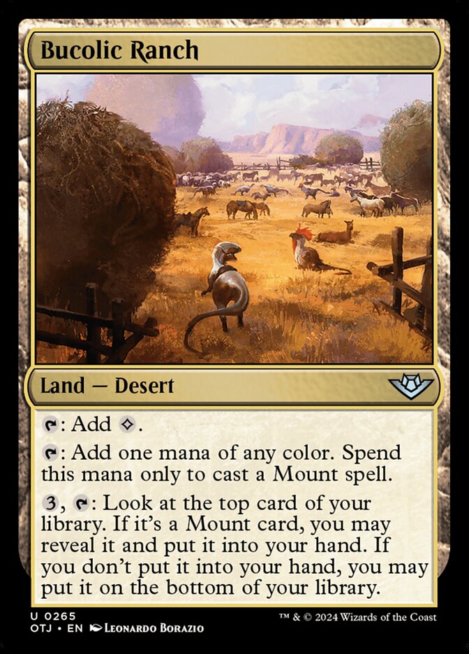 Bucolic Ranch 265/286 (Outlaws of Thunder Junction)  - Foil | Good Games Modbury