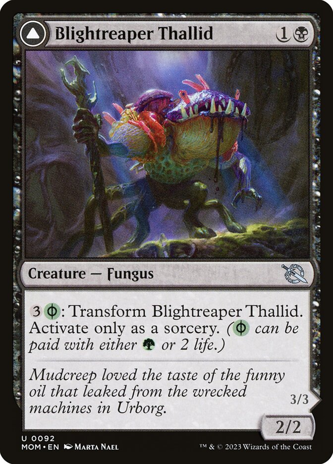 Blightreaper Thallid // Blightsower Thallid 92/291 (March of the Machine)  - Foil | Good Games Modbury