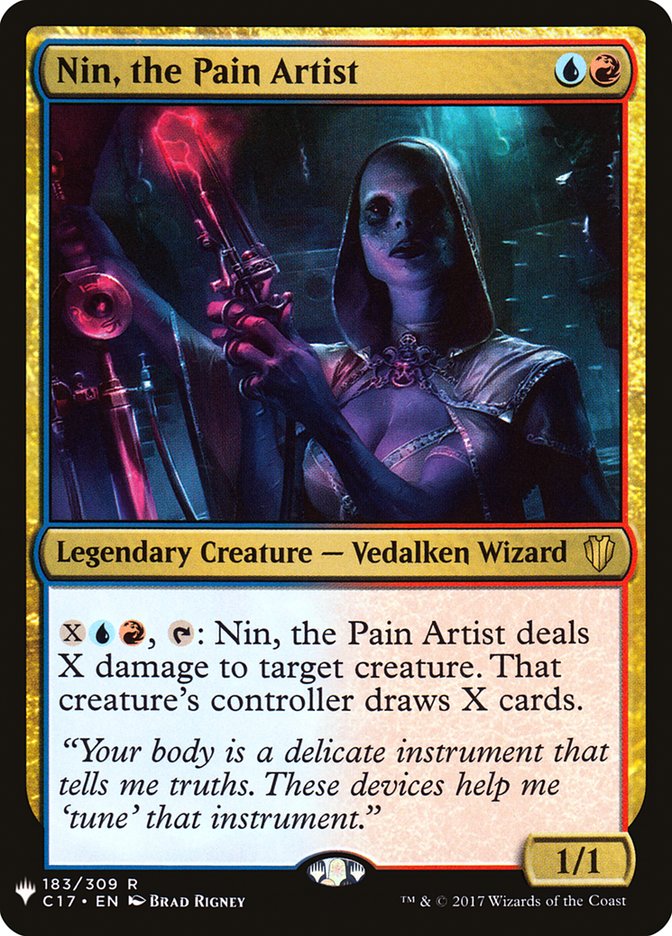Nin, the Pain Artist C17-183/5075 (The List Reprints)  | Good Games Modbury