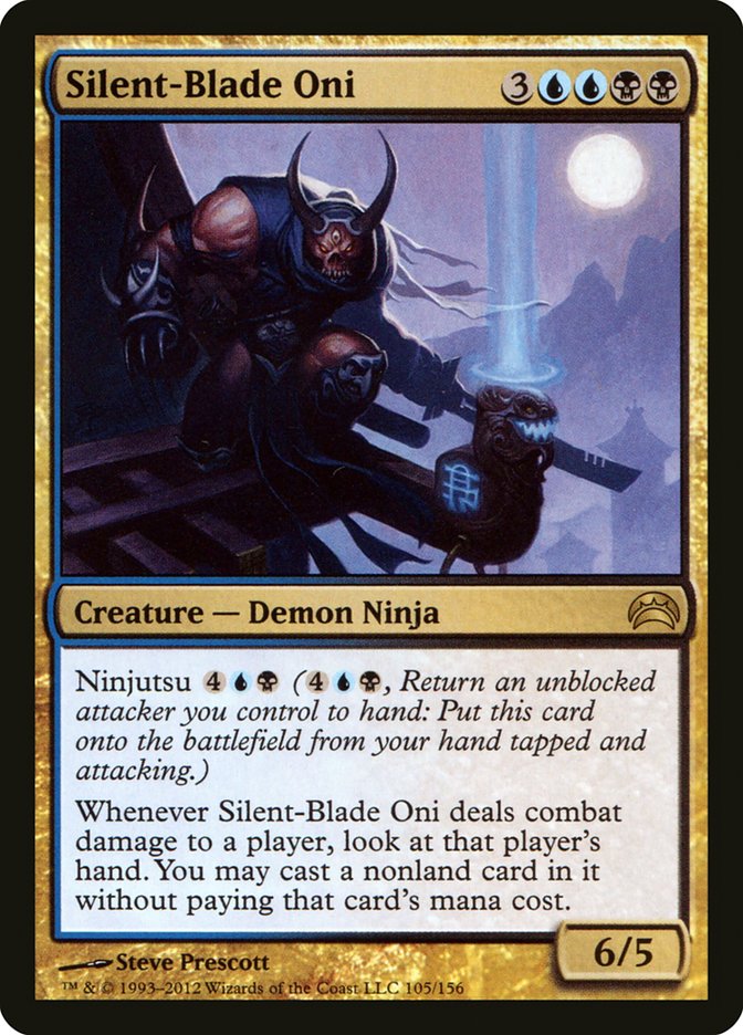Silent-Blade Oni 105/156 (Planechase 2012)  | Good Games Modbury