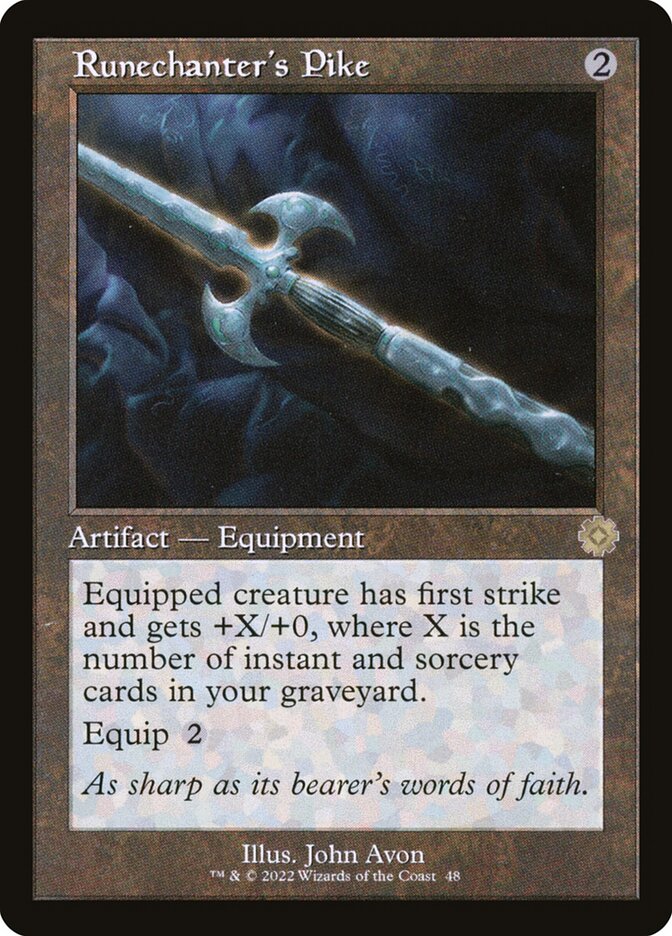 Runechanter's Pike 48/63 (The Brothers' War: Retro Frame Artifacts)  - Foil | Good Games Modbury