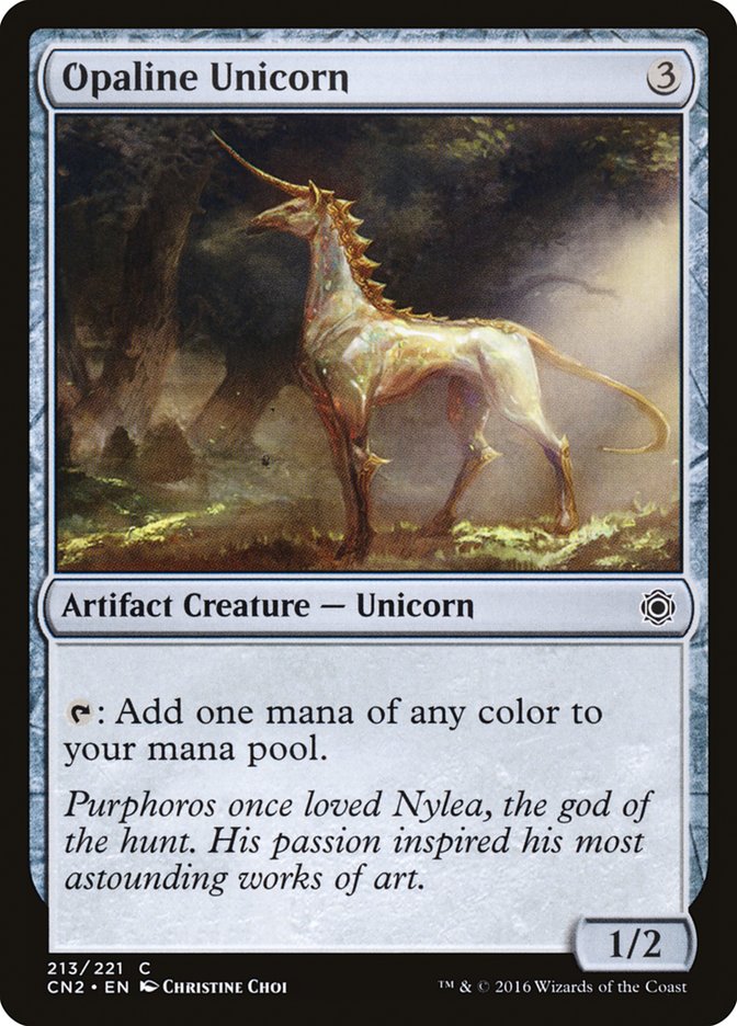 Opaline Unicorn 213/221 (Conspiracy: Take the Crown)  | Good Games Modbury