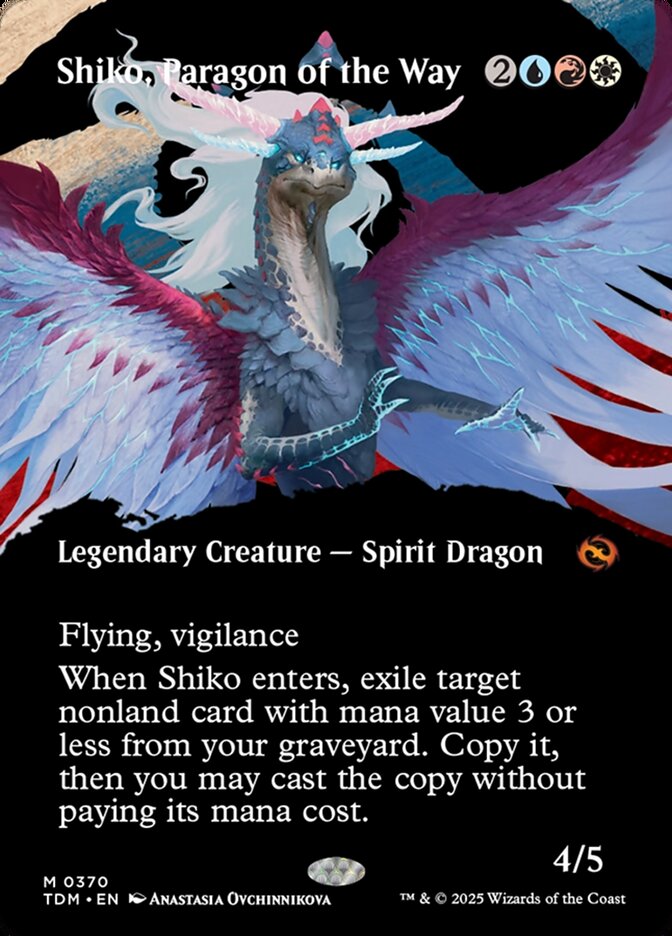 Shiko, Paragon of the Way 370/291 (Tarkir: Dragonstorm)  - Borderless | Good Games Modbury