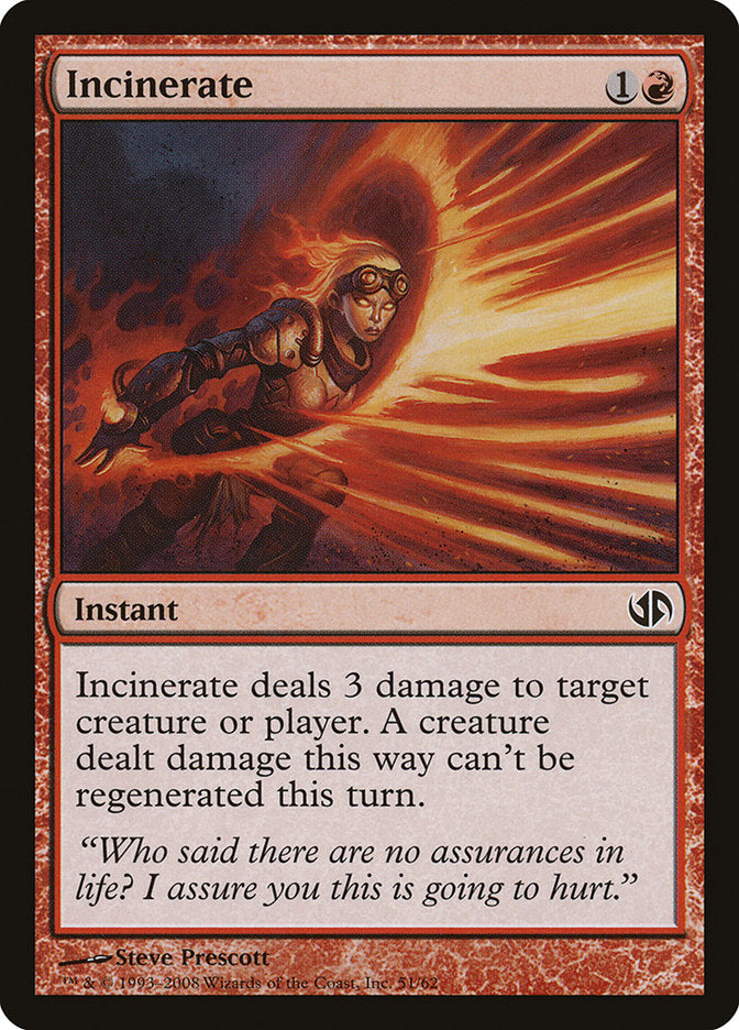 Incinerate 51/62 (Duel Decks: Jace vs. Chandra)  | Good Games Modbury