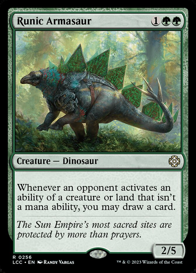 Runic Armasaur 256 (Commander: The Lost Caverns of Ixalan)  | Good Games Modbury