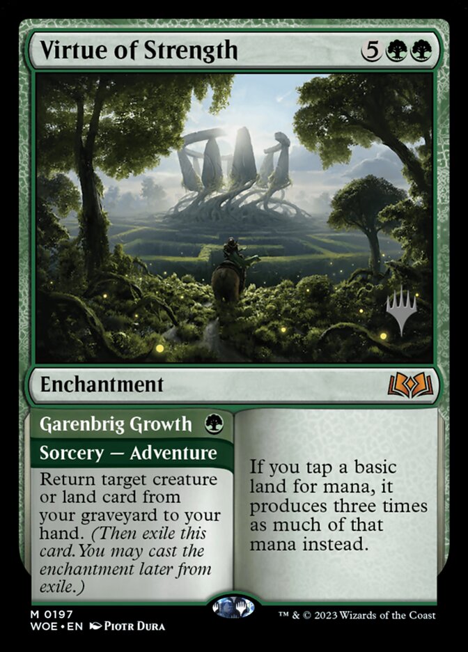 Virtue of Strength 197 (Promo Pack: Wilds of Eldraine)  | Good Games Modbury