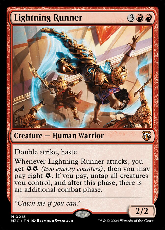 Lightning Runner 215/411 (Commander: Modern Horizons 3)  | Good Games Modbury