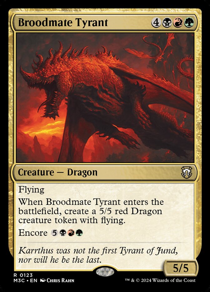Broodmate Tyrant 123/411 (Commander: Modern Horizons 3)  | Good Games Modbury