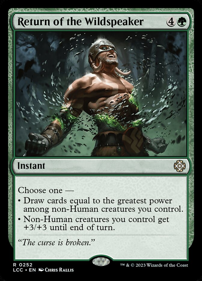 Return of the Wildspeaker 252/370 (Commander: The Lost Caverns of Ixalan)  | Good Games Modbury