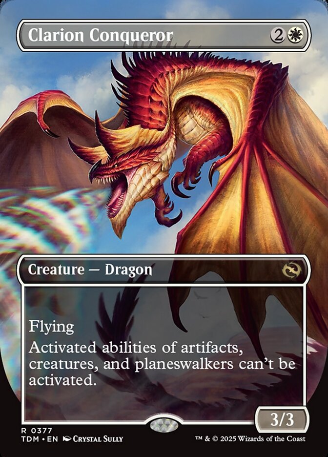 Clarion Conqueror 377 (Tarkir: Dragonstorm)  - Borderless | Good Games Modbury