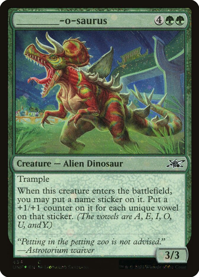 _____-o-saurus 434/244 (Unfinity)  - Foil | Good Games Modbury