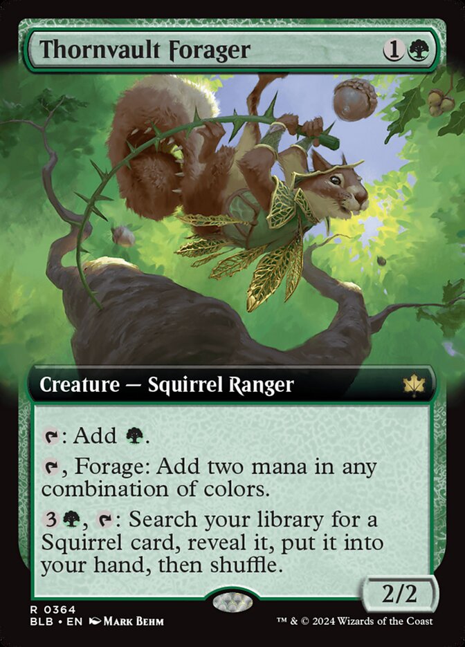 Thornvault Forager 364 (Bloomburrow)  - Extended Art Foil | Good Games Modbury