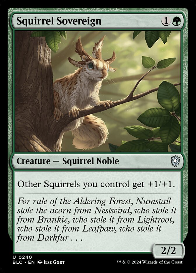 Squirrel Sovereign 240 (Commander: Bloomburrow)  | Good Games Modbury