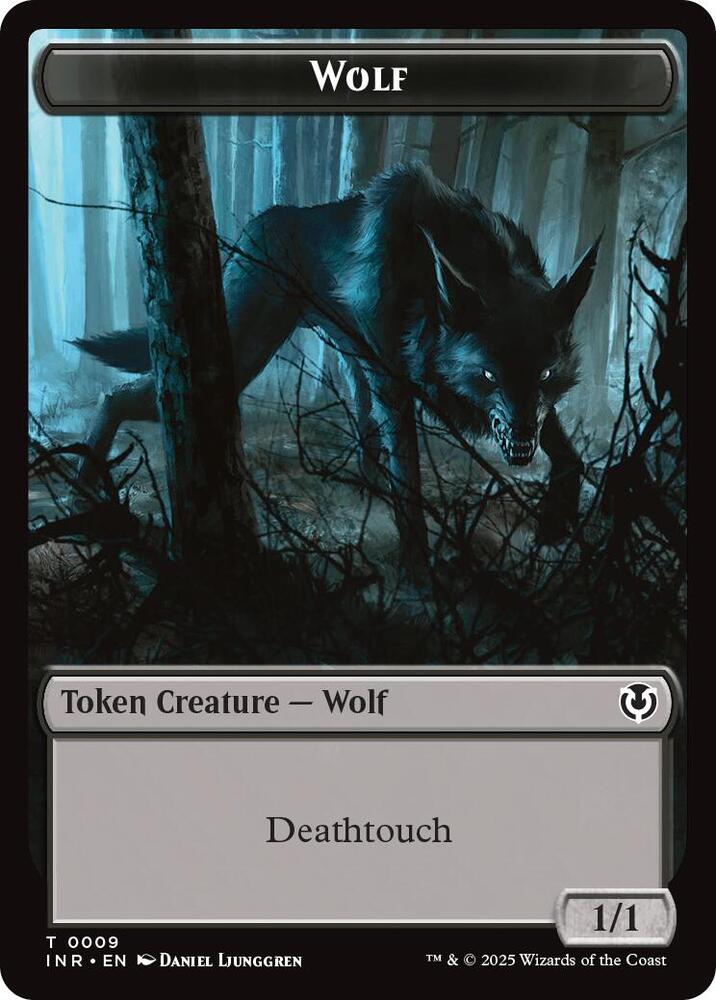 Wolf 0009 Wolf 0018 Double Sided Token 9 // 18 (Innistrad Remastered)  - Foil | Good Games Modbury