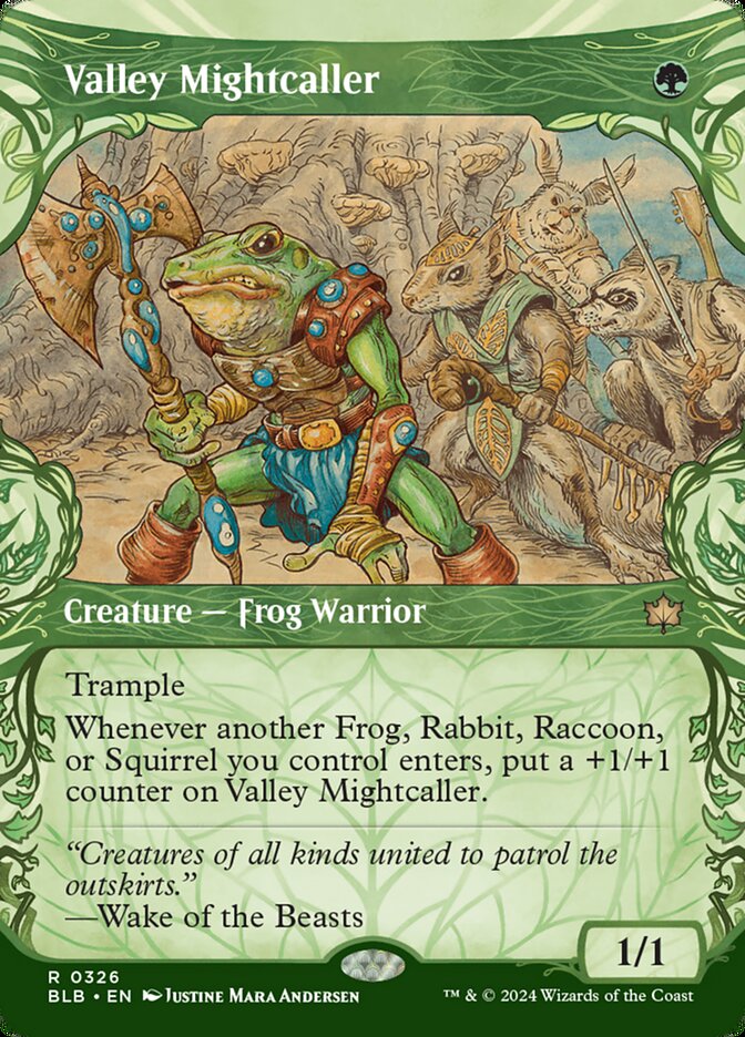 Valley Mightcaller 326 (Bloomburrow)  - Showcase Foil | Good Games Modbury