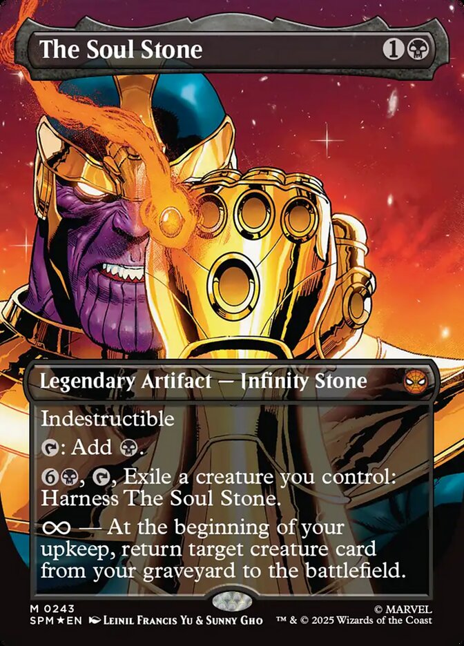 The Soul Stone Borderless 243 (Marvel's Spider-Man)  - Borderless Foil | Good Games Modbury