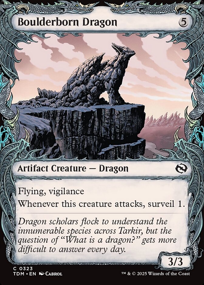 Boulderborn Dragon 323/291 (Tarkir: Dragonstorm)  - Showcase | Good Games Modbury