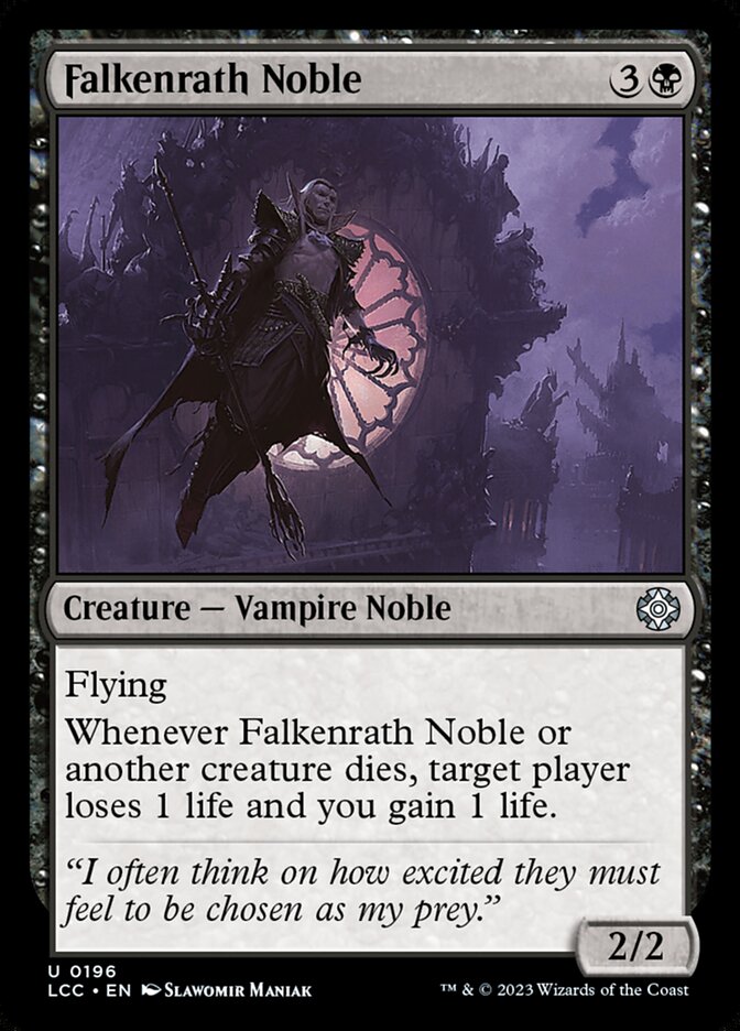 Falkenrath Noble 196 (Commander: The Lost Caverns of Ixalan)  | Good Games Modbury