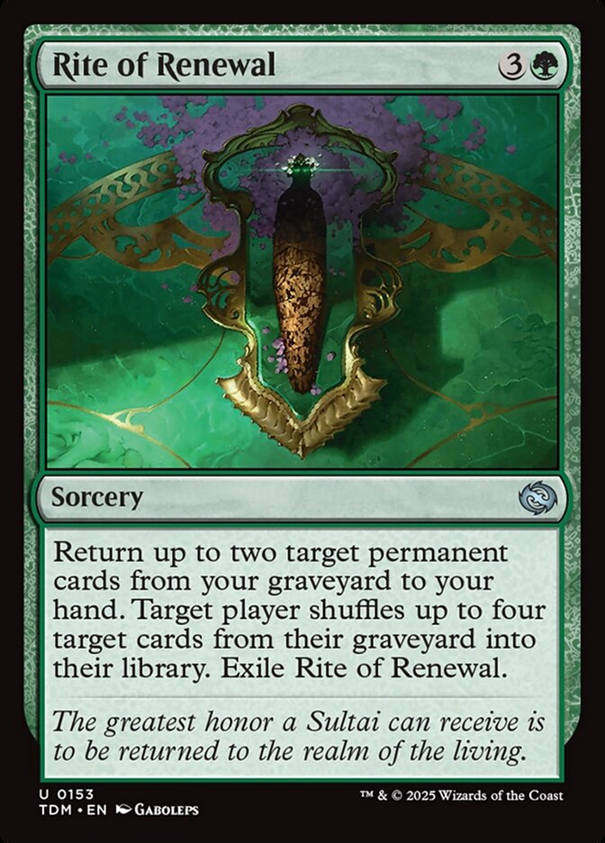 Rite of Renewal 153/291 (Tarkir: Dragonstorm)  | Good Games Modbury
