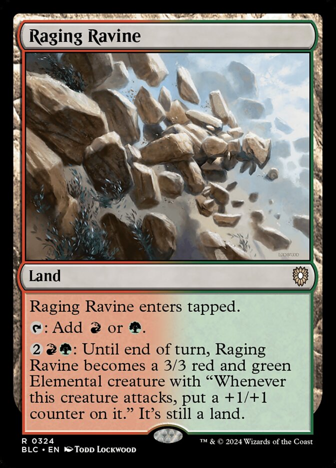 Raging Ravine 324 (Commander: Bloomburrow)  | Good Games Modbury