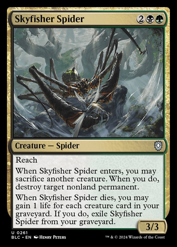 Skyfisher Spider 261/40 (Commander: Bloomburrow)  | Good Games Modbury