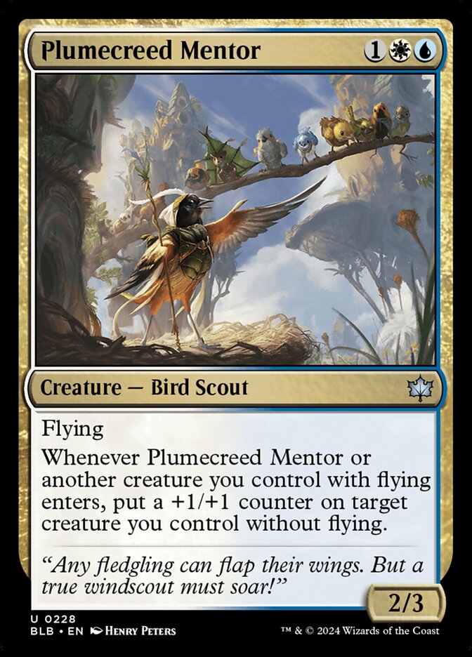 Plumecreed Mentor 228 (Bloomburrow)  - Foil | Good Games Modbury