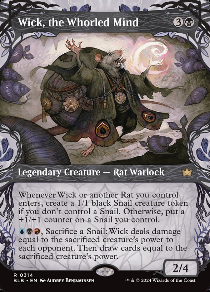 Wick, the Whorled Mind 314 (Bloomburrow)  - Showcase Foil | Good Games Modbury
