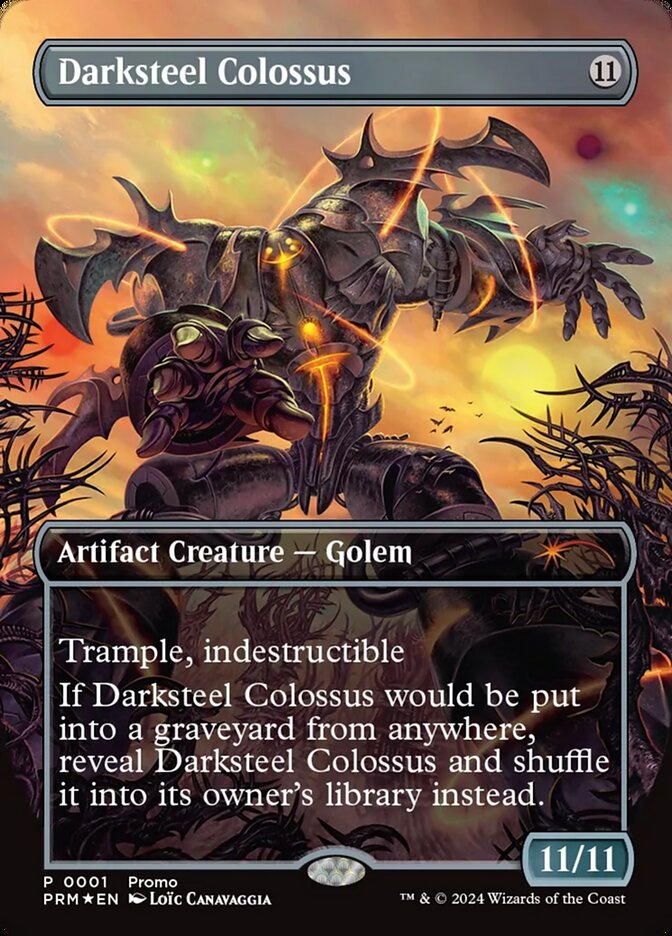 Darksteel Colossus 1 (Unique and Miscellaneous Promos)  - Borderless Foil | Good Games Modbury
