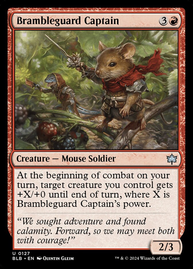 Brambleguard Captain 127/281 (Bloomburrow)  - Foil | Good Games Modbury