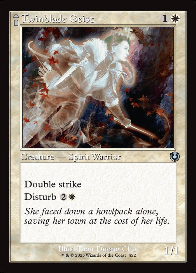 Twinblade Geist // Twinblade Invocation 452/287 (Innistrad Remastered)  - Retro | Good Games Modbury