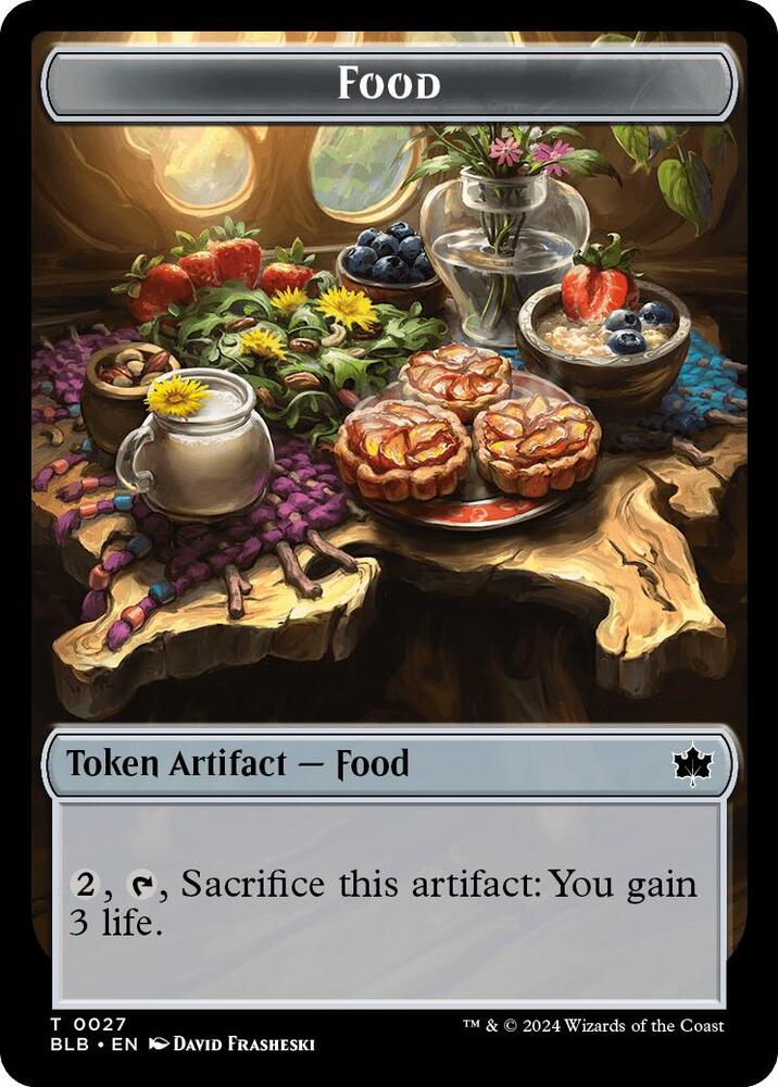 Food Rust Shield Rampager Double Sided Token 27 // 22 (Bloomburrow)  - Foil | Good Games Modbury