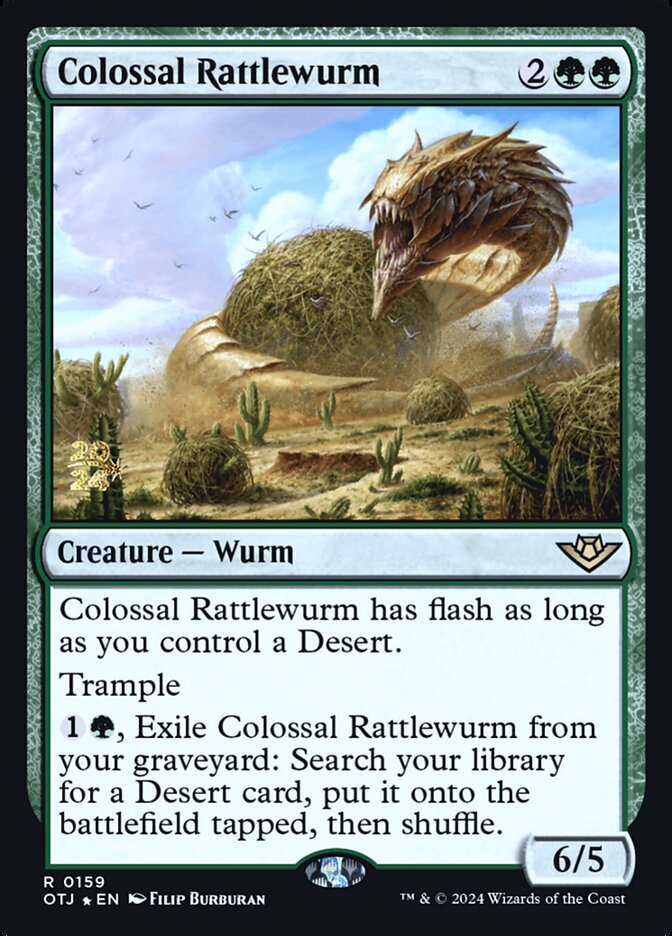 Colossal Rattlewurm 159s/160 (Prerelease Cards)  - Foil | Good Games Modbury