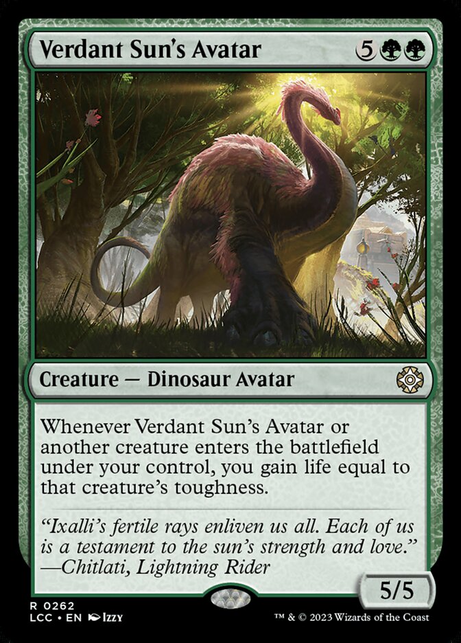 Verdant Sun's Avatar 262/370 (Commander: The Lost Caverns of Ixalan)  | Good Games Modbury