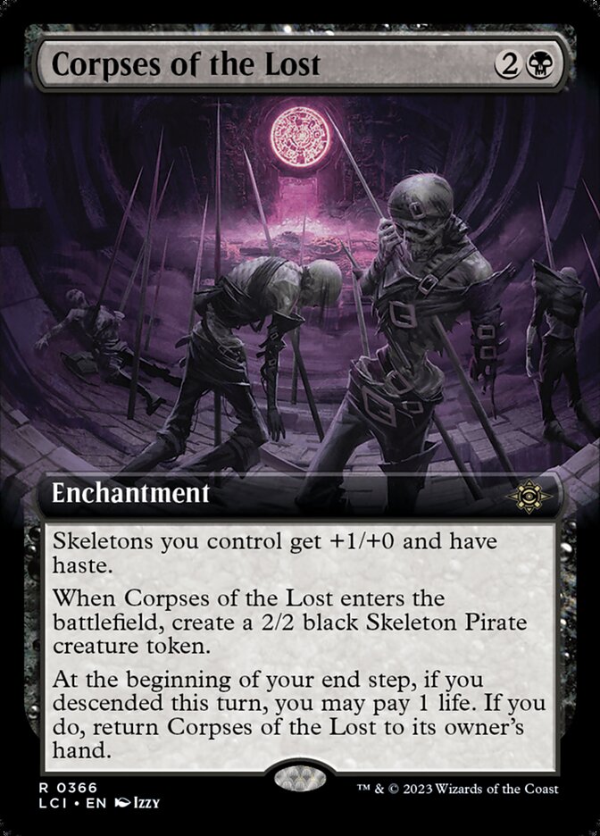 Corpses of the Lost 366/291 (The Lost Caverns of Ixalan)  - Extended Art Foil | Good Games Modbury